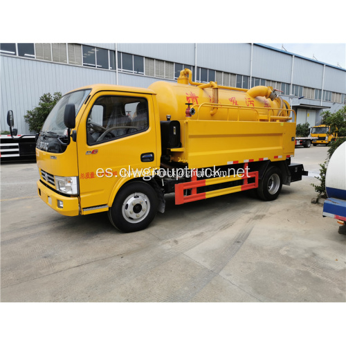 Camión de limpieza de alcantarillas 5000L / camión de succión de aguas residuales